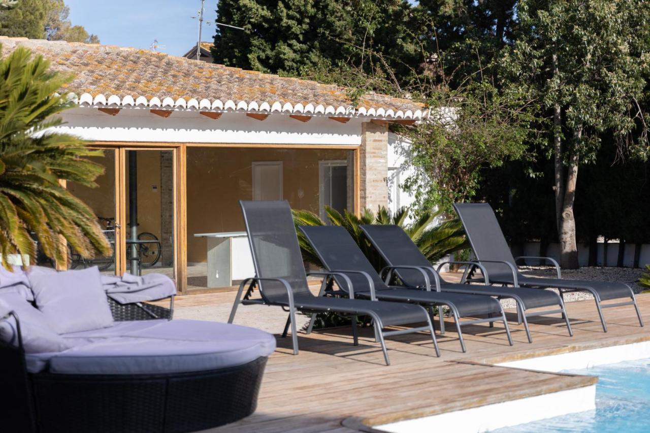Villa Huerta 2, Paterna, Jacuzzi, Sauna Exterior foto